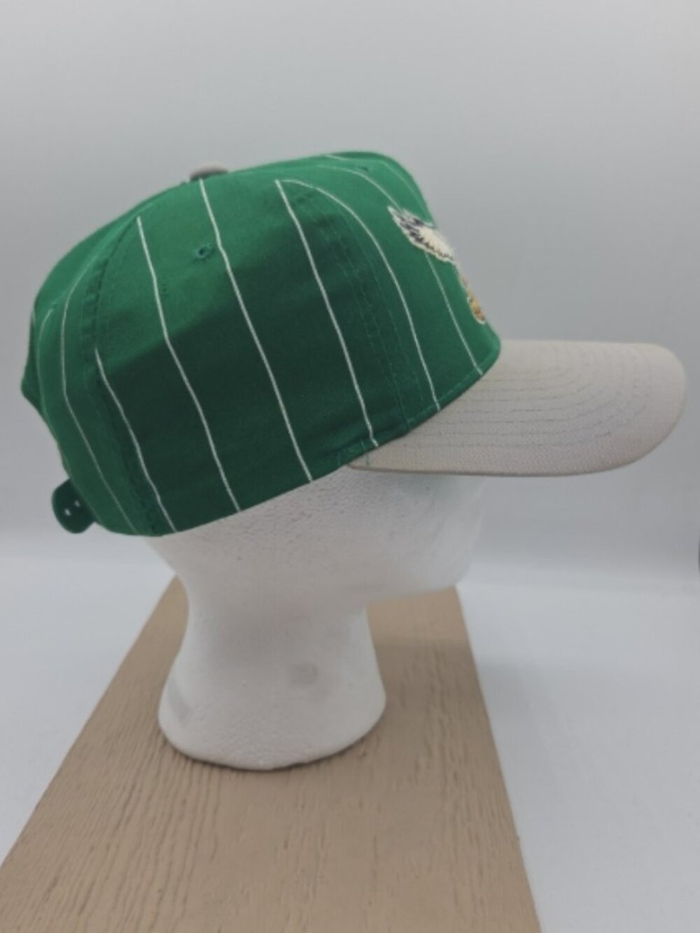 Starter The Classic Philadelphia Eagles Snapback Hat Green Pinstripe Vintage NFL - Picture 3 of 8